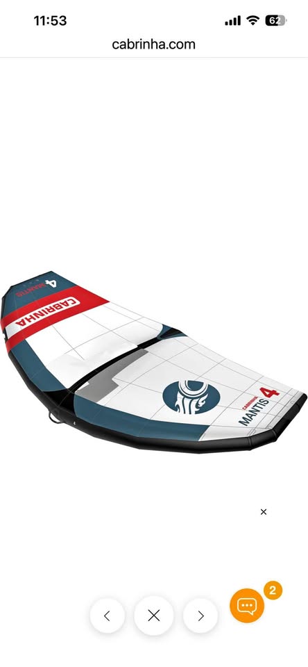 Cabrinha Mantis 3.5 second-hand kitesurf equipment
