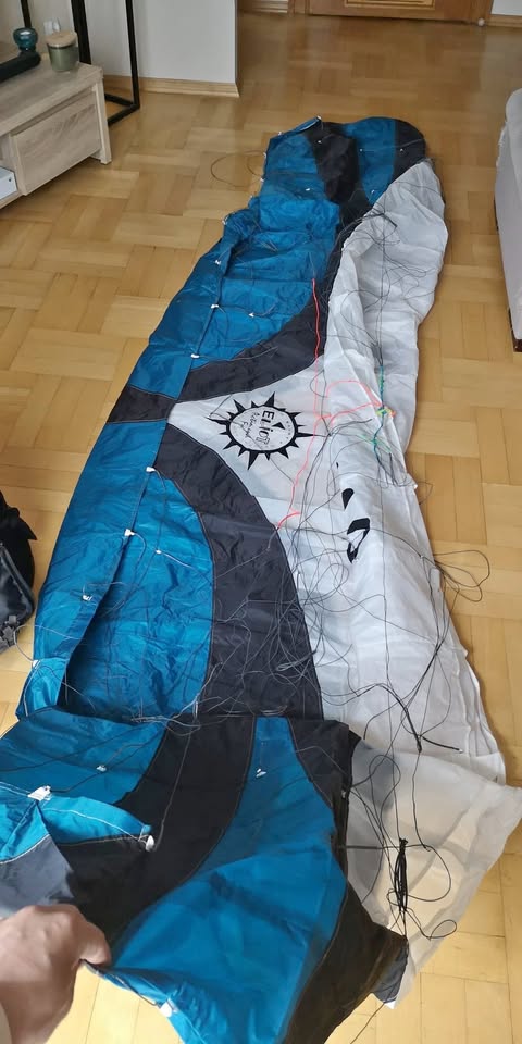 Latawiec Powier kite Elliot Magma II 5.0 R2F + trapez Naish + ochraniacze | kompletny zestaw