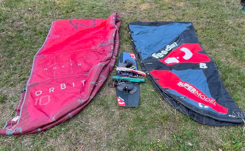 Kite 10 i 8 m deska 137 cm, bar, trapez