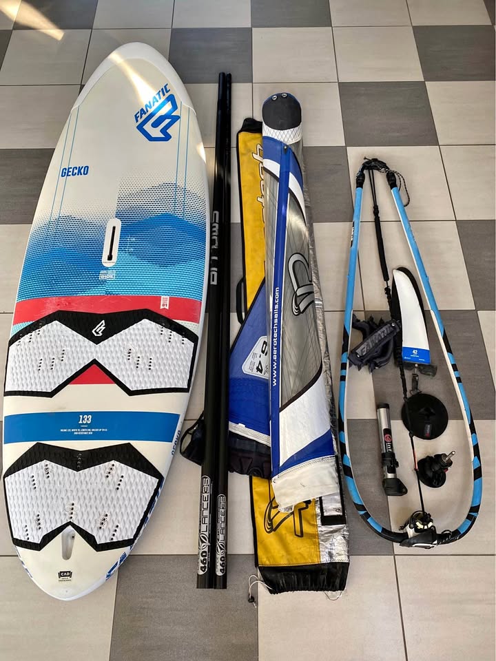 Fanatic Gecko 133 + Pednik Aerotech AirX 6,4 Ladny Zestaw Komplet