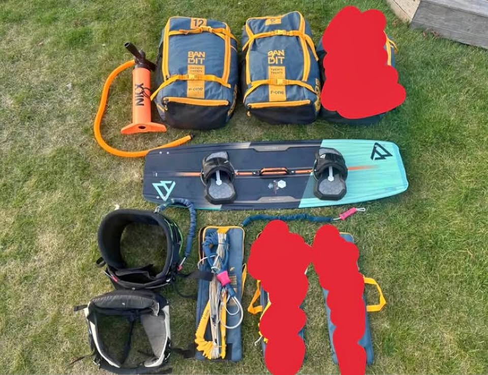 Komplet Kite sæt second-hand kitesurf equipment