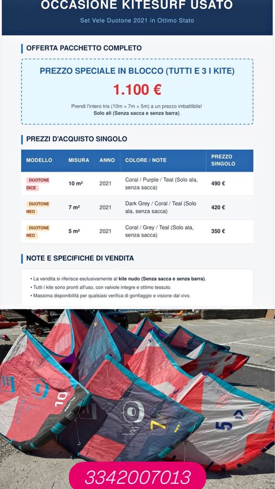 Kite DUOTONE second-hand kitesurf equipment